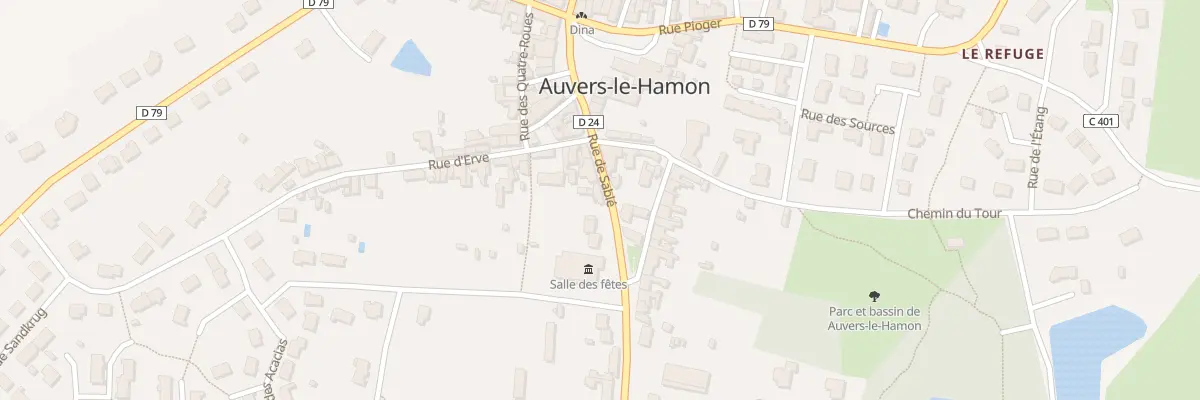 Plan du 13 Rue de Sable à Auvers-le-Hamon