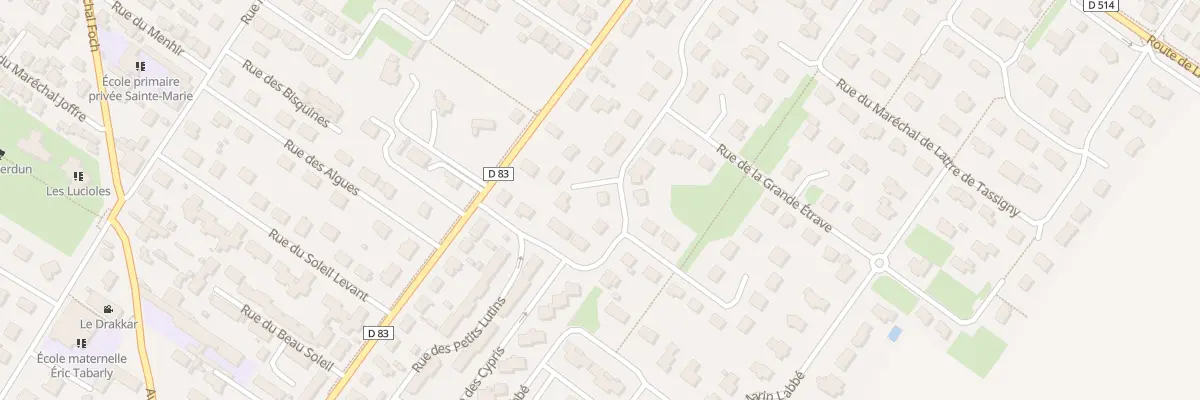 Plan du 14 Rue de la Grande Etrave à Luc-sur-Mer