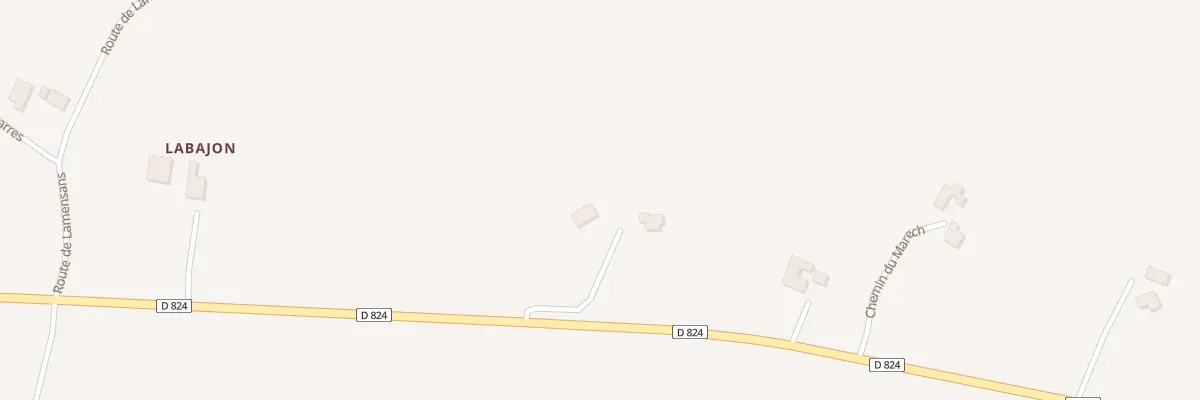 Plan du 1043 Av des Pyrénées à Bordères-et-Lamensans