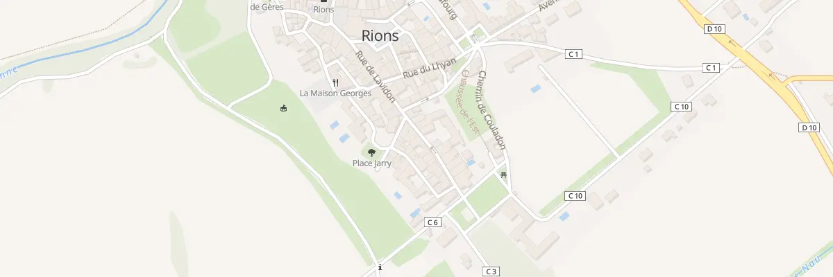 Plan du 28 Rue de Lavidon à Rions