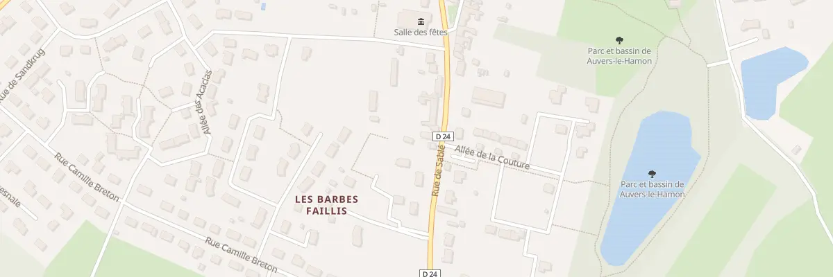 Plan du 29 Rue de Sable à Auvers-le-Hamon