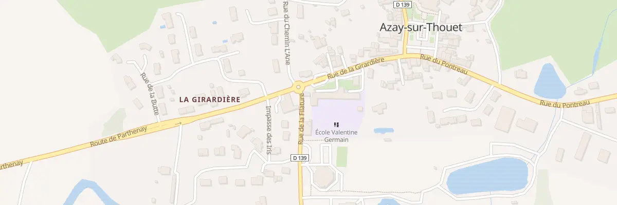 Plan du 15 Rue de la Girardière à Azay-sur-Thouet