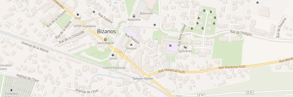 Plan du 36 Rue Pasteur à Bizanos