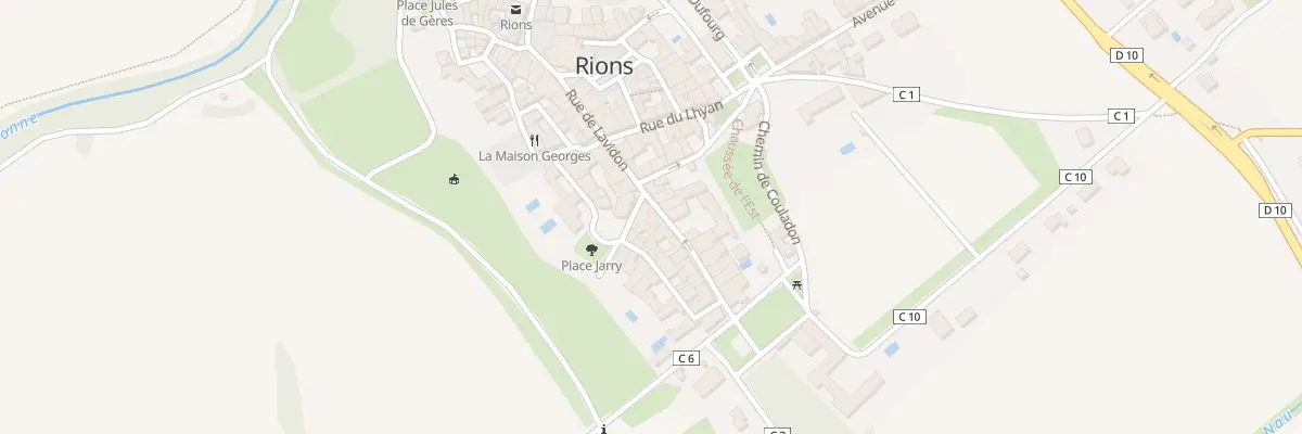 Plan du 36 Le Bourg à Rions