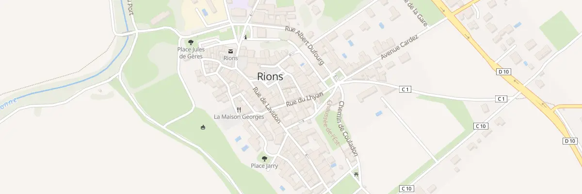 Plan du 16B Rue du Lhyan à Rions