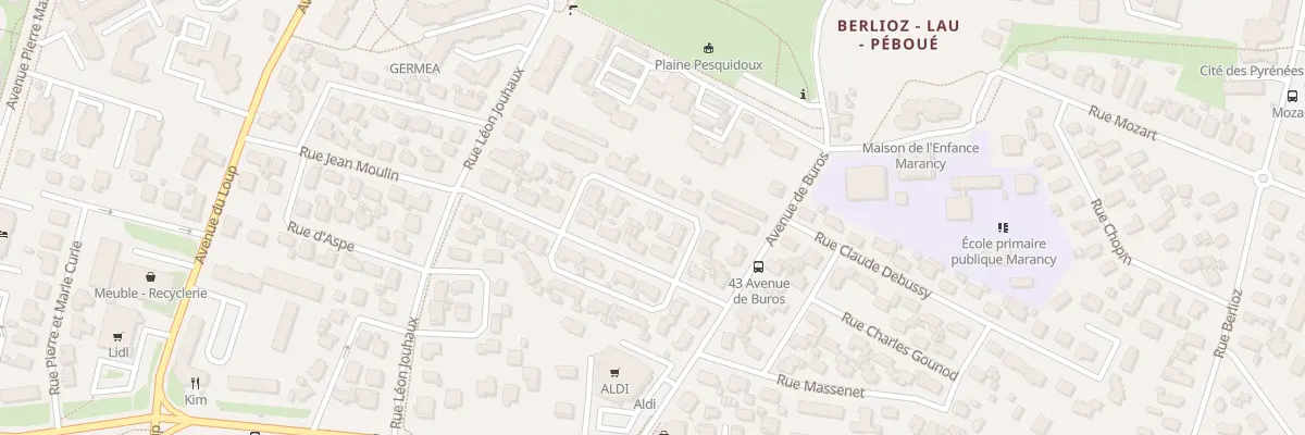 Plan du 3 Rue du Pourtalet à Pau
