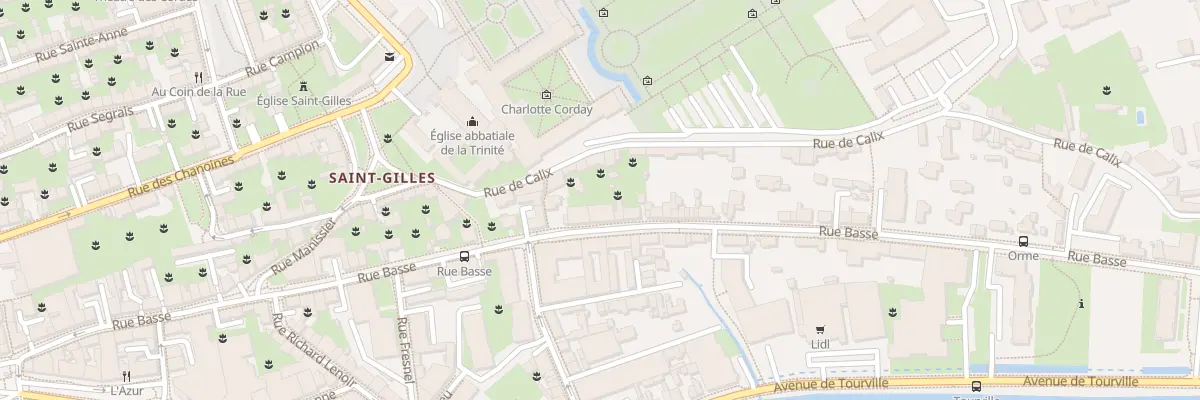 Plan du 97 Rue Basse à Caen