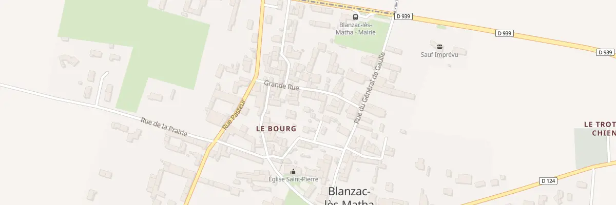 Plan du 16A Gr Grande Rue à Blanzac-lès-Matha