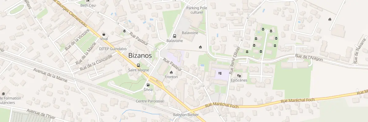 Plan du 51 Rue Pasteur à Bizanos