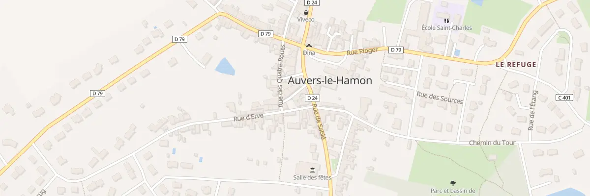 Plan du 1 Rue de Sable à Auvers-le-Hamon