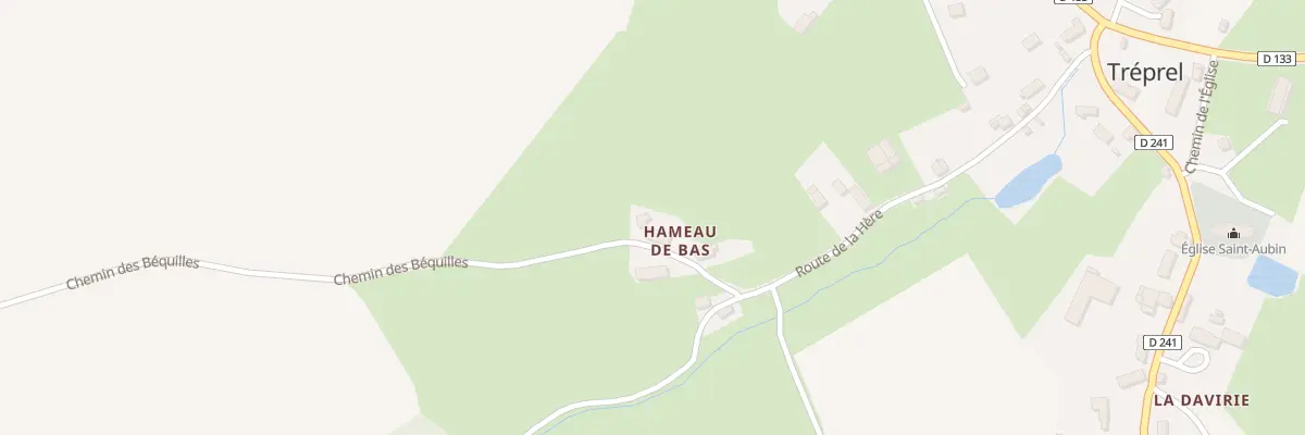 Plan du 4 Che des Béquilles à Tréprel