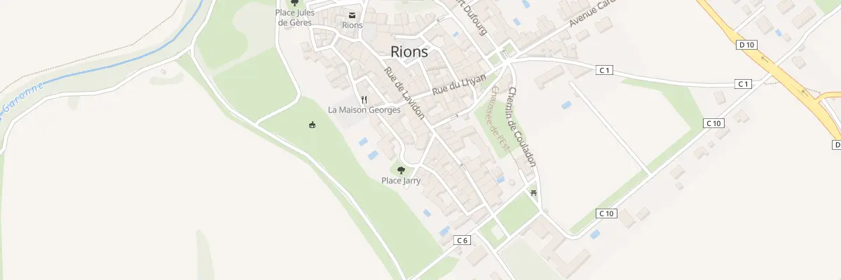 Plan du 2 Rue Poissoniere à Rions