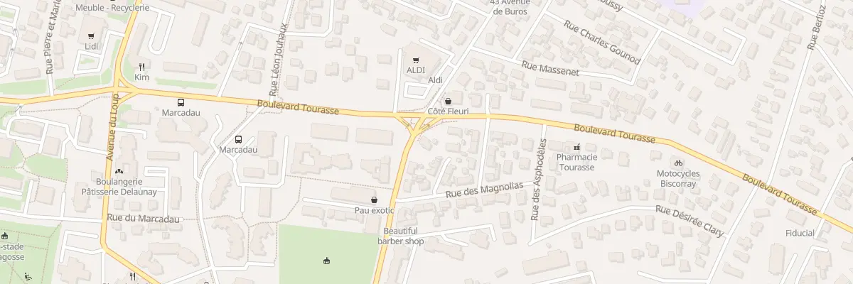 Plan du 65 Bd Tourasse à Pau