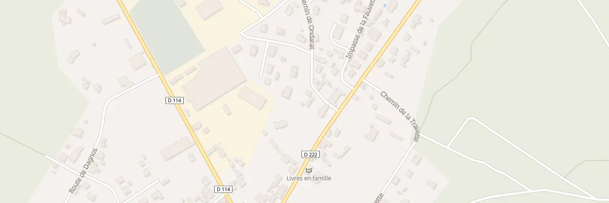 Plan du 1 Che des Écureuils à Préchac