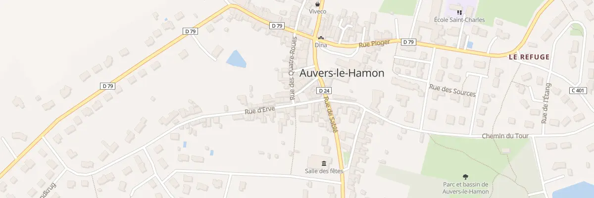 Plan du 8 Rue des Quatre Roues à Auvers-le-Hamon