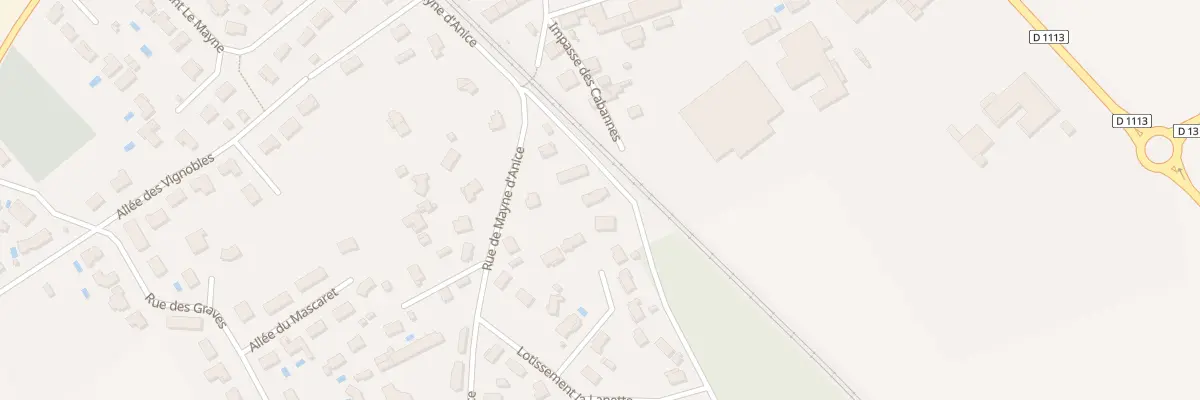 Plan du 1 La Lanette à Podensac