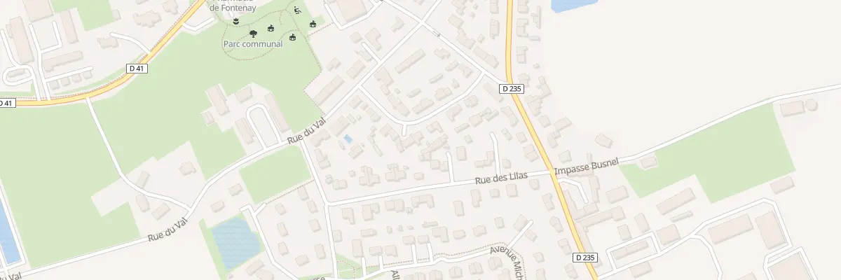 Plan du 13 Rue des Pavillons à Fontenay-le-Marmion