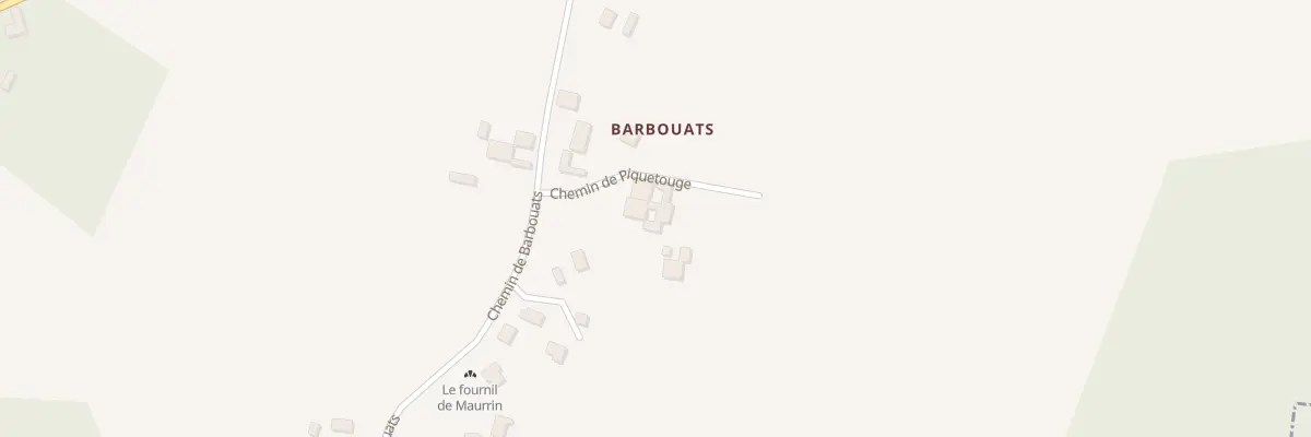 Plan du 338 Che de Barbouats à Maurrin