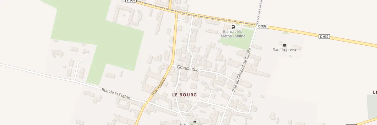 Plan du 5 Gr Grande Rue à Blanzac-lès-Matha