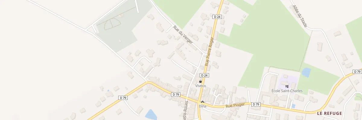Plan du 14 Rue des Douves à Auvers-le-Hamon
