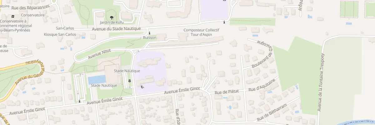 Plan du 20B Av Émile Ginot à Pau