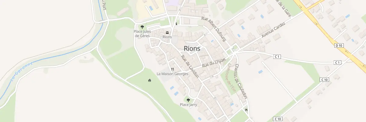 Plan du 12 Rue de Lavidon à Rions