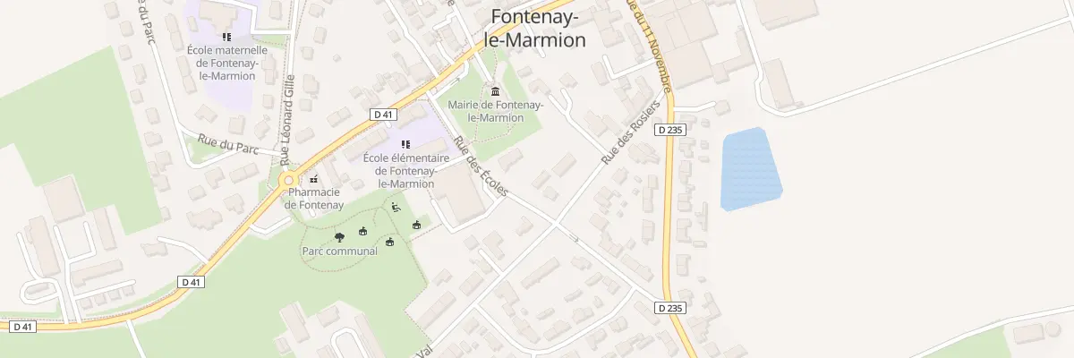 Plan du 10 Rue des Rosiers à Fontenay-le-Marmion