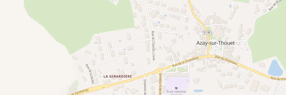 Plan du 11 Rue du Chemin l’Ane à Azay-sur-Thouet