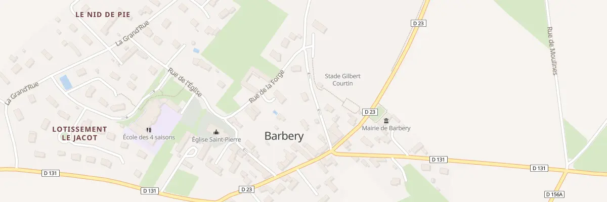 Plan du 5234 Rue du Stade à Barbery