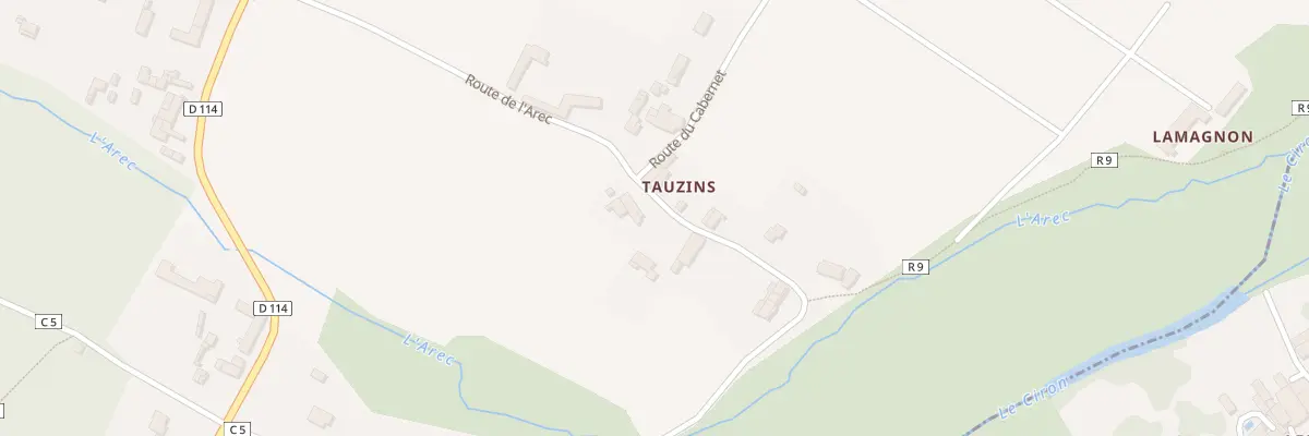 Plan du 167 Tauzins à Pujols-sur-Ciron