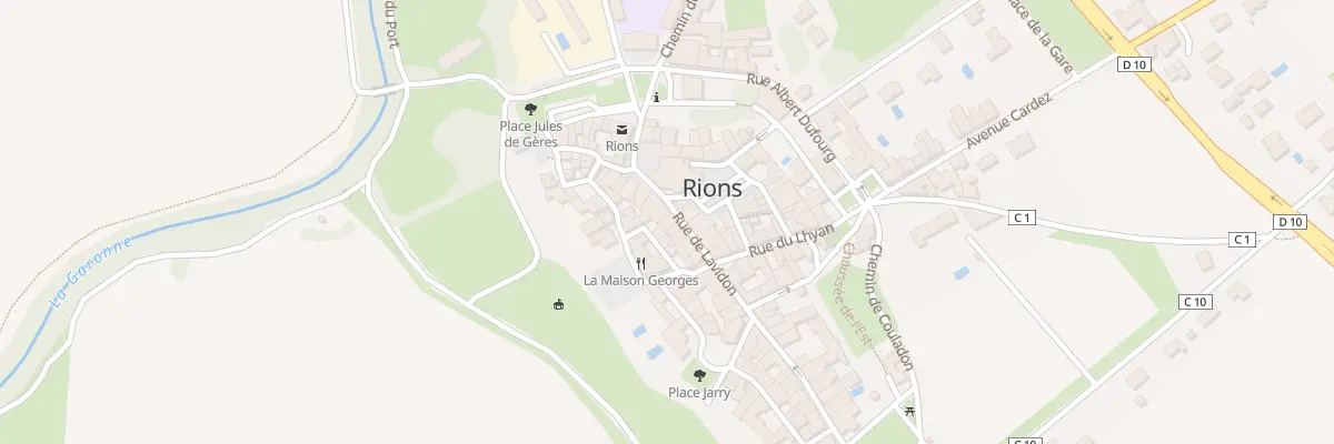 Plan du 8 Rue de Lavidon à Rions