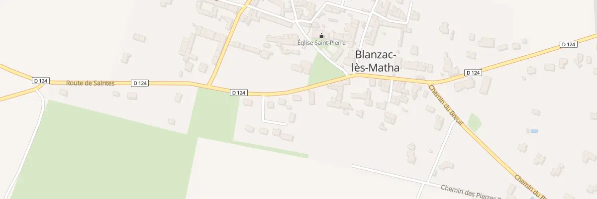 Plan du 9 Rte de Saintes à Blanzac-lès-Matha