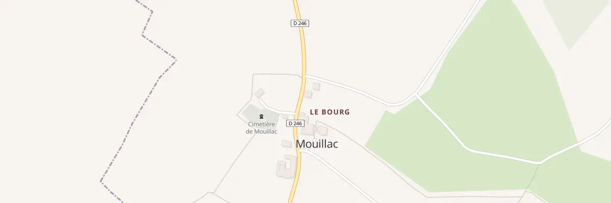 Plan du 6 Mouillac Bourg à Mouillac