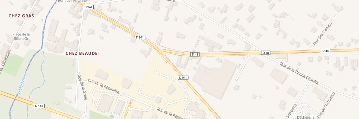 Plan du 97 Av de Saintes à Cognac