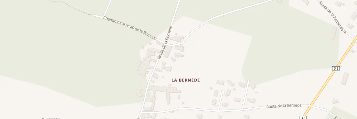 Plan du 325 La Bernede-Est à Léogeats