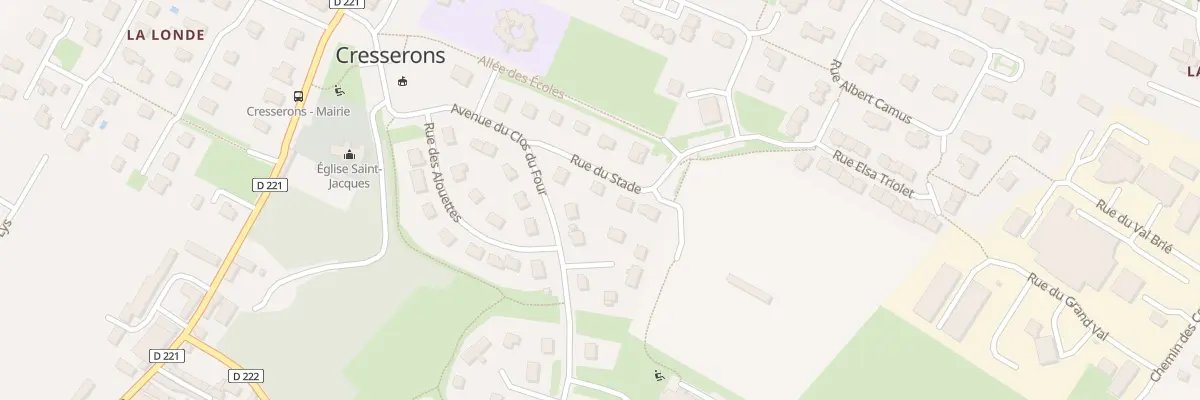 Plan du 4 Rue du Stade à Cresserons