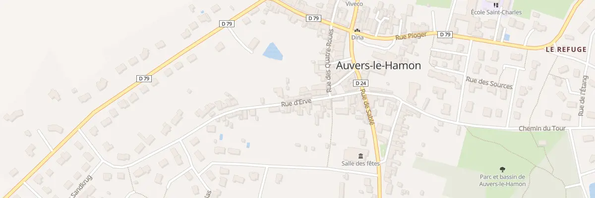 Plan du 15 Rue D Erve à Auvers-le-Hamon