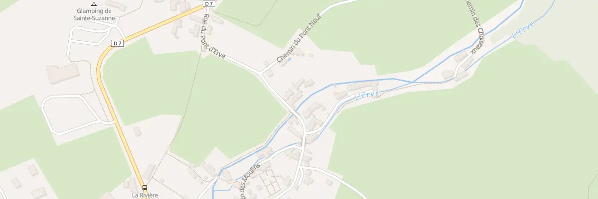 Plan du 7 Rue du Pont d’Erve à Sainte-Suzanne-et-Chammes