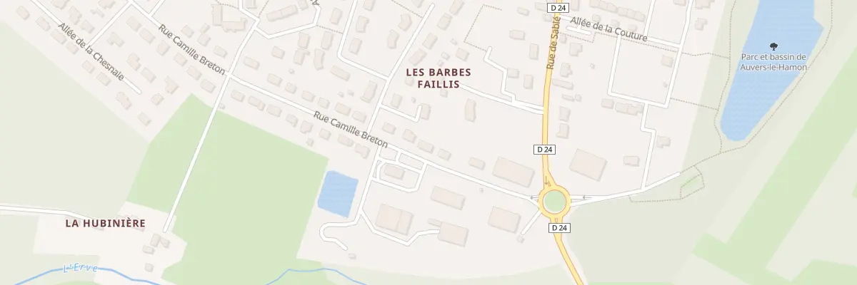 Plan du 7 Rue Camille Breton à Auvers-le-Hamon