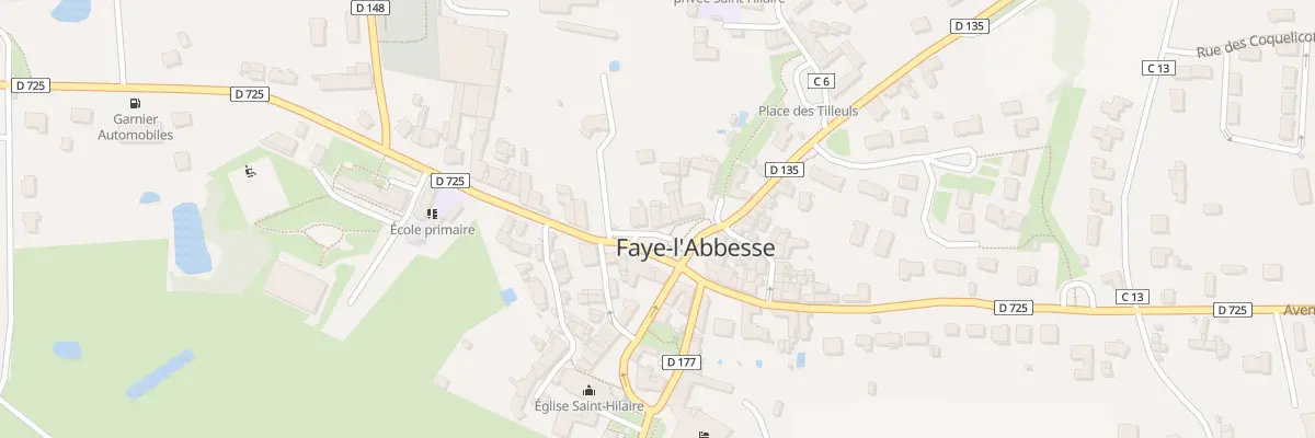 Plan du 17 Pl du Général de Gaulle à Faye-l’Abbesse