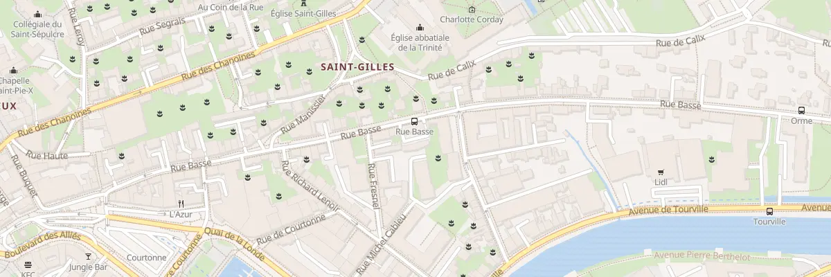 Plan du 60 Rue Basse à Caen