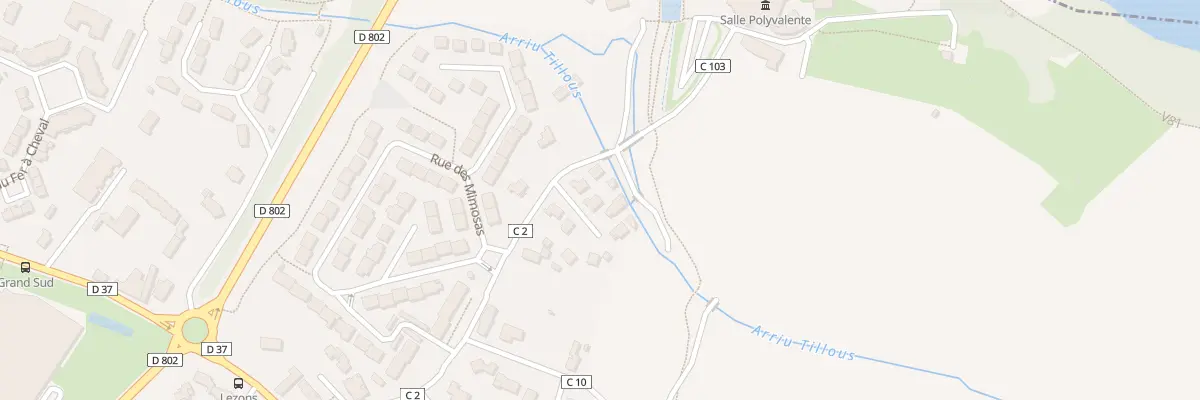 Plan du 6 Rue Prosper Loustau à Mazères-Lezons