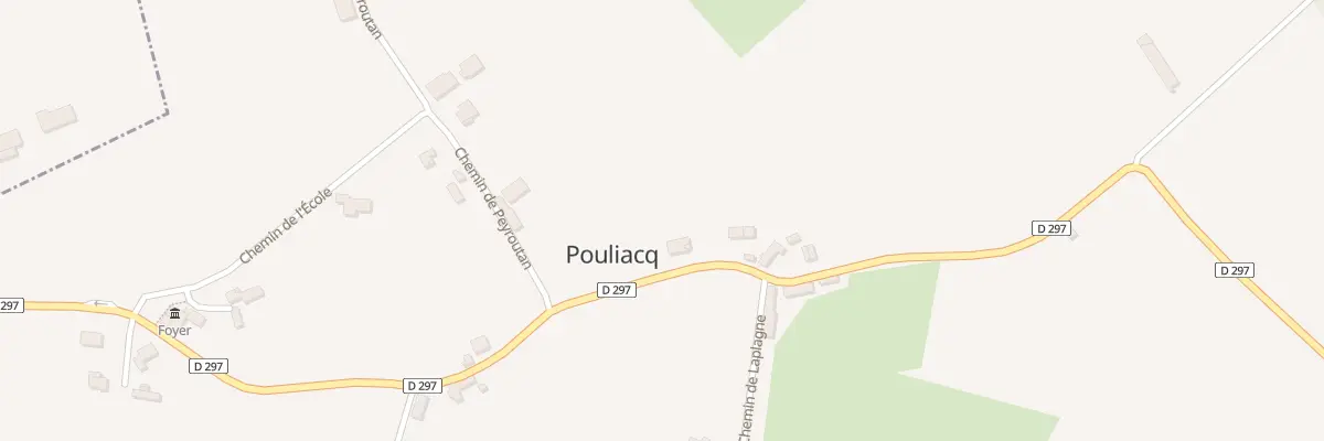 Plan du 39 Route Departementale 297 à Pouliacq