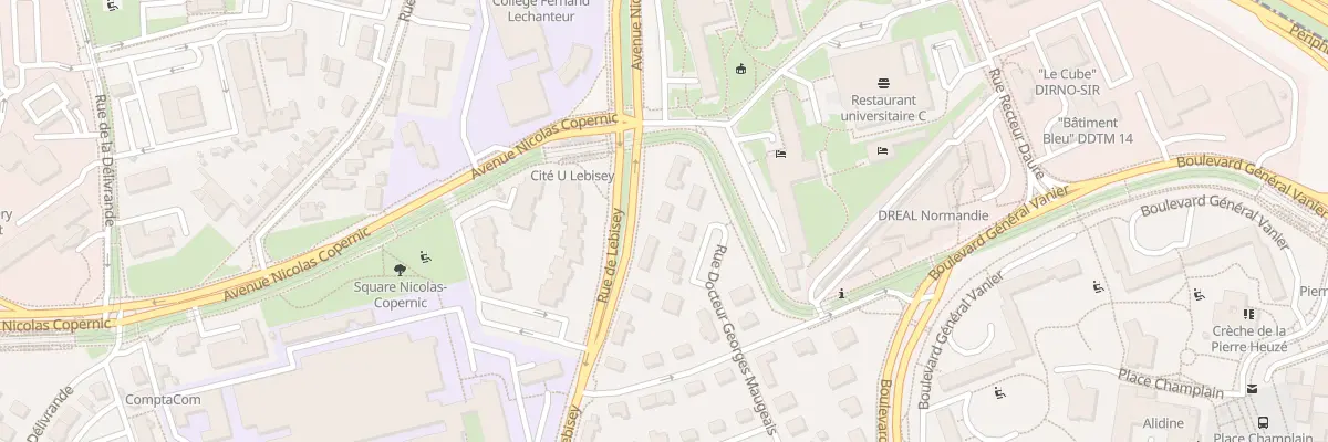 Plan du 108 Rue de Lebisey à Caen