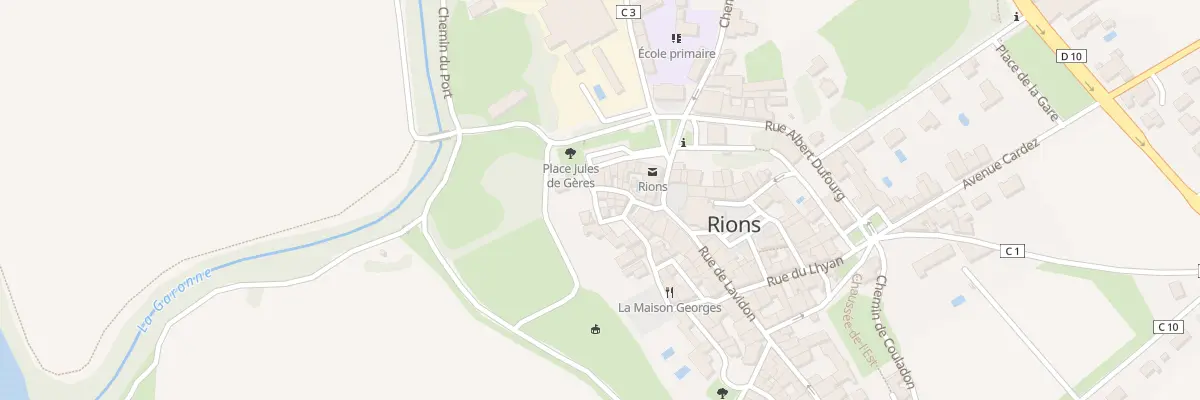 Plan du 11 Rue de la Citadelle à Rions