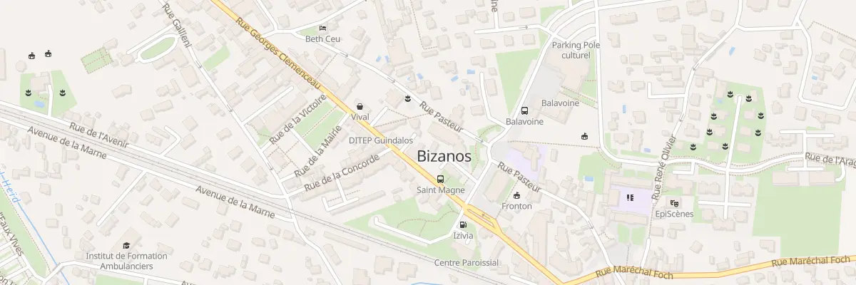 Plan du 30B Rue Pasteur à Bizanos