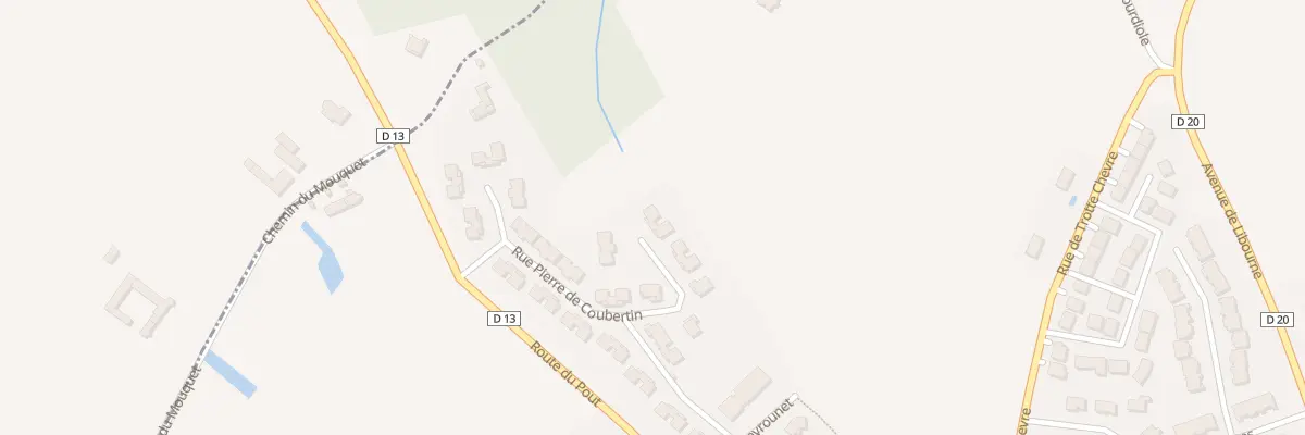 Plan du 29 Rue Pierre de Coubertin à Créon
