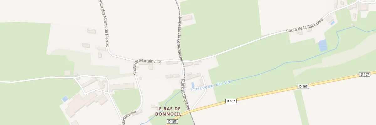 Plan du 5033 Le Bas Debonnoeil à Martainville