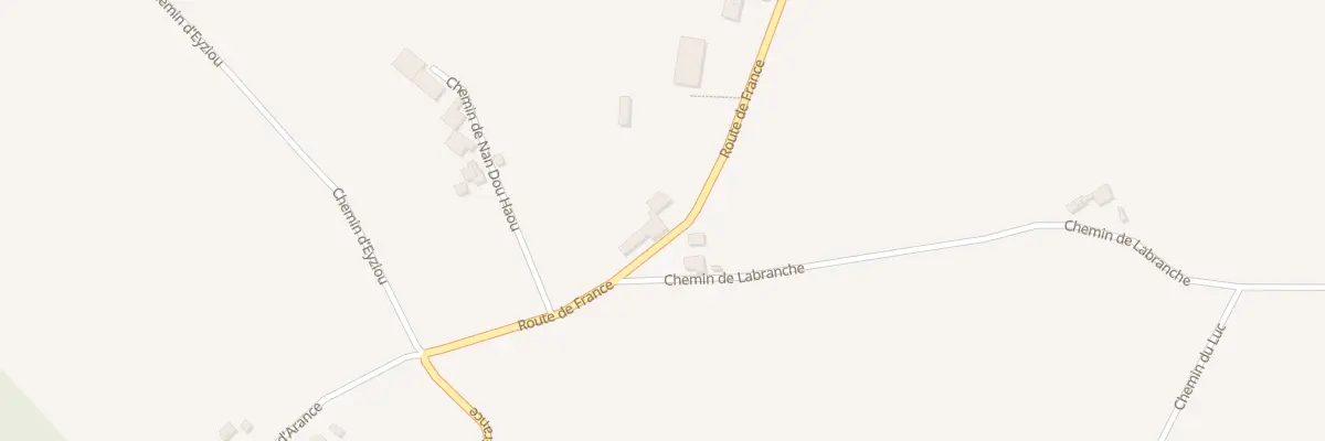 Plan du 989 Rte de France à Bahus-Soubiran
