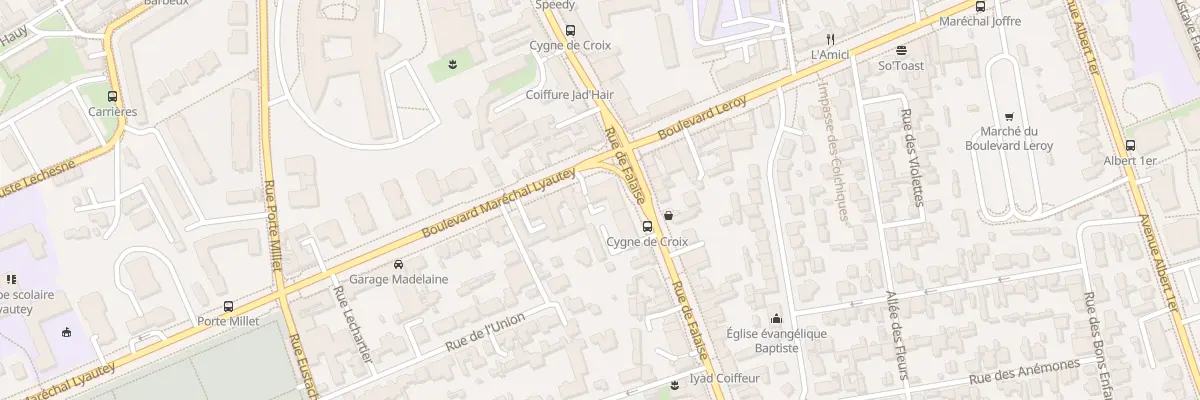Plan du 92 Rue de Falaise à Caen